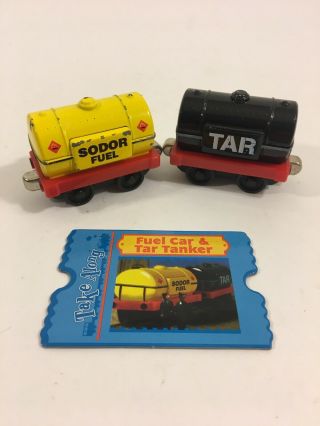 Thomas & Friends Take Along Fuel Car & Tar Tanker W/ Card Learning Curve
