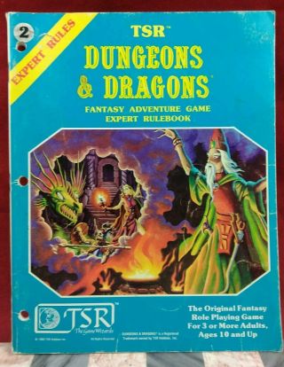 Tsr Dungeons And Dragons (d&d) Expert Rulebook Number 2