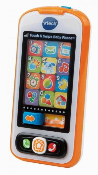 Vtech Touch & Swipe Baby Phone With 12 Light - Up Pretend Apps Educational Songs