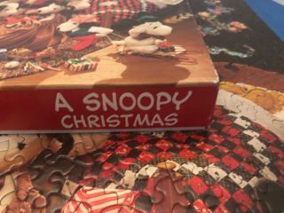 Vintage A SNOOPY CHRISTMAS PEANUTS Springbok Puzzle Hallmark CHARLIE BROWN 3