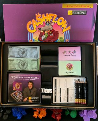 Rich Dad Cashflow 101 Investing Board Game Robert Kiyosaki 100 Complete