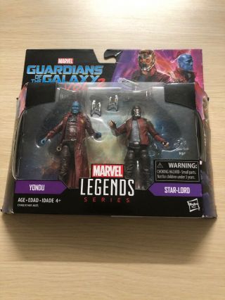 Hasbro Marvel Legends 3.  5 Inch Guardians Of The Galaxy Yondu & Star - Lord