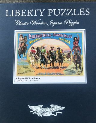 Liberty Classic Wooden Jigsaw Puzzle A Bevy Of Wild West Women 477 Peices