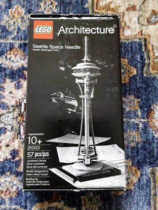 Nisb Lego 21003 Seattle Space Needle Sticker Residue & Shelf Wear On Box