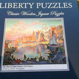 Large Liberty Wooden Jigsaw Puzzle Port Of Saint - Tropez