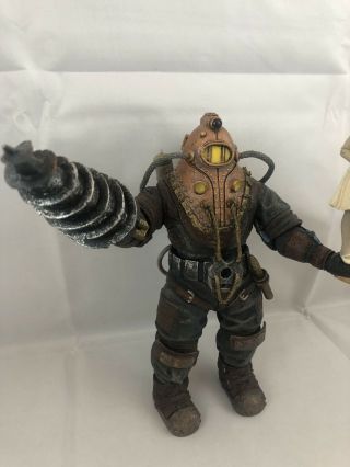 NECA BioShock 2 Subject Delta Big Daddy Action Figure With Little Sister 3