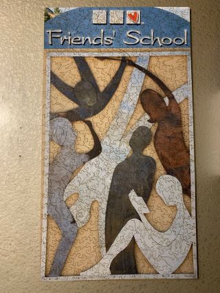Liberty Classics Wooden Jigsaw Puzzle Friends School Custom Made Complete