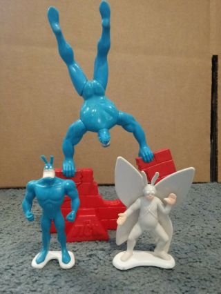 The Tick 1994 Bandai Collectible Figures,  1996 Taco Bell The Tick Balancing Toy