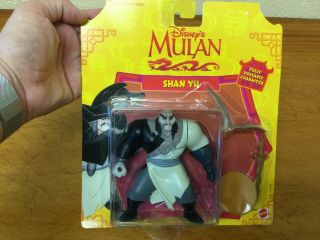 Rare 1997 Mattel Disney Mulan Shan Yu Figure Nib