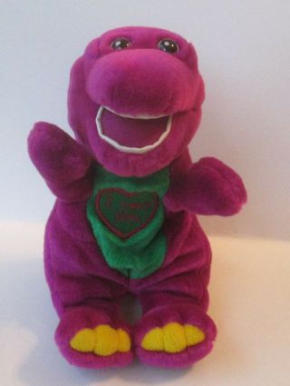 Singing Barney The Purple Dinosaur I Love You 10 " Plush Doll