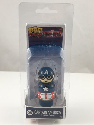 Pin Mate 05 Captain America Civil War Wooden Figure Avengers Marvel