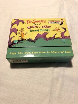 Dr Seuss Box Of Bright And Early Board Books Set Of 4 Mini Books Travel