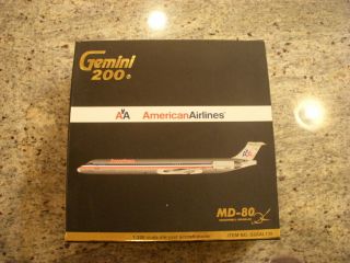 Gemini Jets 1:200 Scale Mcdonnell Douglas Md - 80 American Airlines