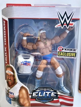 Mattel WWE Elite Ringside Exclusive Hulk Hogan American Made RSC WWF Blue White 2