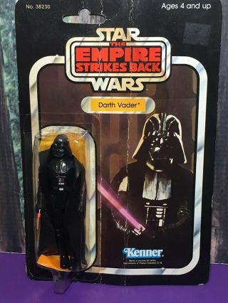 Vintage Star Wars Darth Vader Moc 32 B Back Esb Figure Kenner 1980