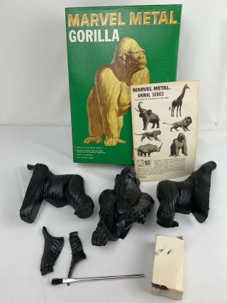 1960 Itc Model Craft Marvel Metal Gorilla Model Kit Ideal Toy Corp.