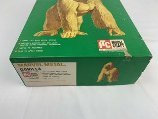 1960 ITC Model Craft Marvel Metal Gorilla Model Kit Ideal Toy Corp. 3