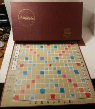 Vtg 1948/1976 Selchow & Righter Scrabble Crossword Game Wood Tiles (bin 6)
