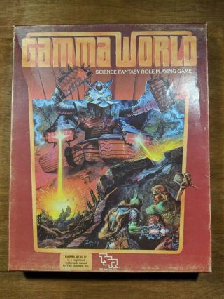 Gamma World 2nd Edition Box Set Tsr Rpg