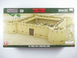 Battlefield In A Box Desert Fort [x1] Terrain [flames Of War] Nib