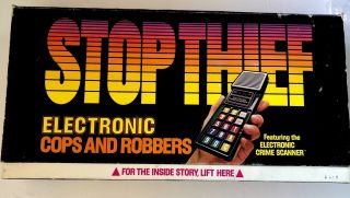 Stop Thief Board Game 1979 Electronic Cops And Robbers Game Parker Brothers