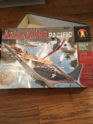 Axis & Allies Pacific Avalon Hill 2000 100 Complete Hasbro Wwii Military Game