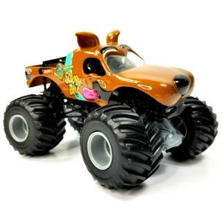 Hot Wheels Monster Jam Truck Scooby Doo Diecast 1:24 Scale 2013 Collectible Euc