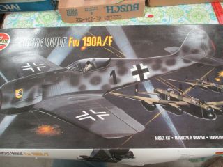 1/24 Scale Airfix Focke Wulf 190a/f Kit 16001 2 Kits 1 Opened Box