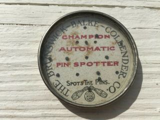 Vintage Dexterity Puzzle Brunswick Balke Collender Co Spot The Pins Bowling