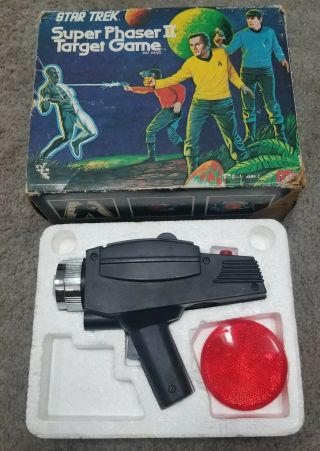 Vintage Star Trek Phaser Ii Target Game W/box 1976