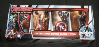 Marvel Avengers Age Of Ultron Collectors Series Glass 4 - Pack