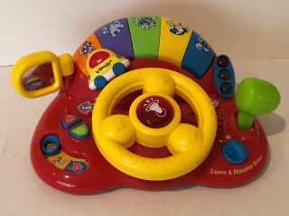Vtech Learn And Discover Driver Educational Numbers Lights Sound