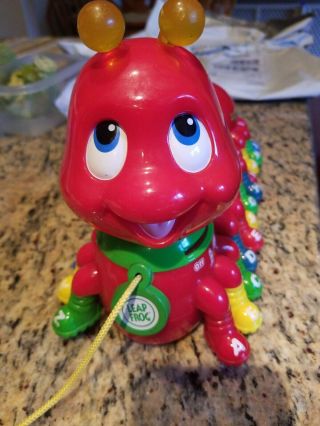 Red Caterpillar 2001 Battery Operated By Leap Frog Alphabet Pal Music And Abc 