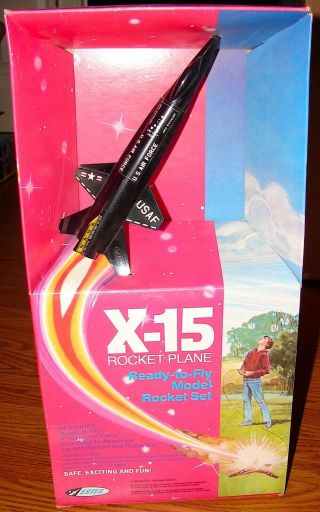 Estes 0716 Mini X - 15 Starter Set From 1988 Plastic Rocket - Launch - Pad Controller