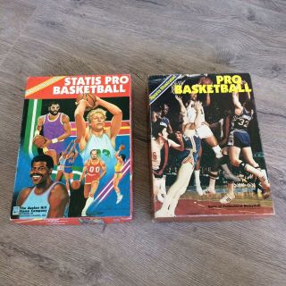 1981 & 1987 Avalon Hill Pro Basketball Sport Illustrated Nba Statis Board Game