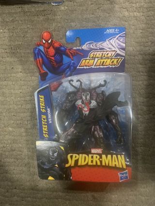 Marvel Spider - Man 3.  75 " Stretch Strike Venom Action Figure Vhtf Rare
