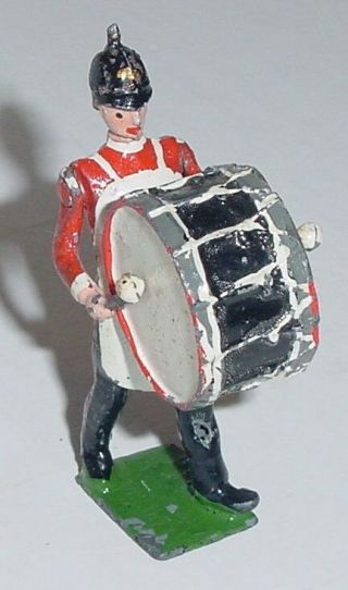 Old Britains 1950s Lead,  Band Of The Line Base Drummer,  1 Pc.  From Set 27 Or 30