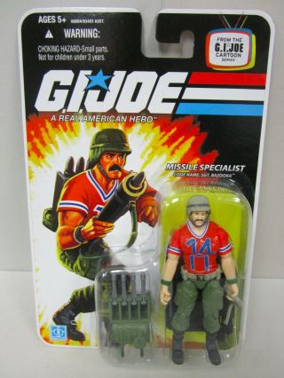 2007 Hasbro G.  I.  Joe Cobra 25th Anniversary Action Figure Sgt.  Bazooka Moc