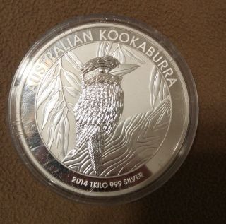2014 1 kg Kilo Silver Australia Australian KookaAustralian Kookaburra $30 BU 3