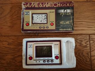 Nintendo Game And & Watch Helmet W/ Box 1981 Japan