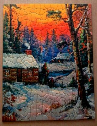 Tuco Picture Puzzle Snug In The Wilderness Brilliant Sunset In The Woods Cib