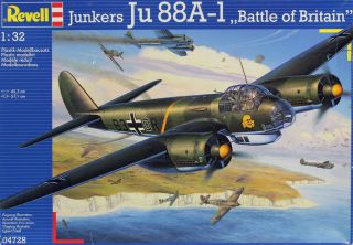 Revell 1:32 Junkers Ju 88 Ju88 A - 1 Battle Of Britain Plastic Model Kit 04728u1