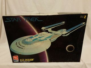 Star Trek U.  S.  S.  Excelsior Model Kit Amt/ertl 1994 Aus Seller