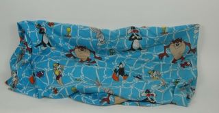 Vtg 1996 90s Warner Bros Space Jam Twin Fitted Sheets Cutter Quilt Fabric