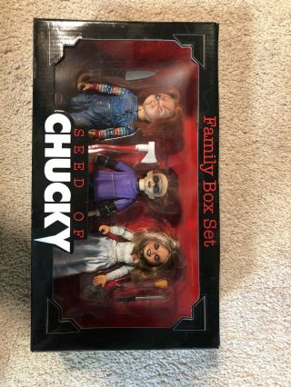 Seed Of Chucky Action Figure Family Box Set Rare Neca 3 Figure Set 2004