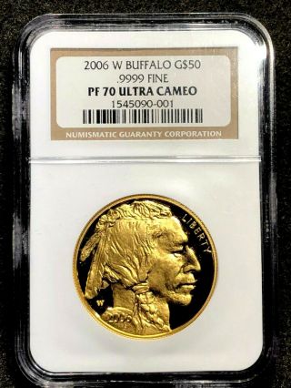 2006 - W $50 American Gold Buffalo Proof (ngc Pf70 Ultra Cameo)