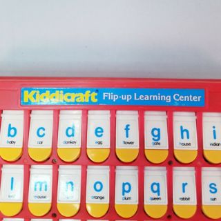 Vintage Kiddicraft Flip Up Learning Center Toy ABC ' s Colors Numbers Kids Toy 3