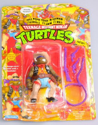 Vintage Playmates 1992 Tmnt Teenage Mutant Ninja Turtles Crazy Cowboy Don