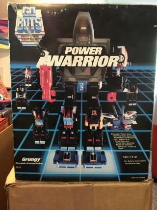 1985 Tonka Gobots Power Warrior Grungy Robot W/ Box