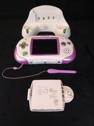 Leap Frog Leapster Explorer Pink 39200 With Battery Pack And Charging Base